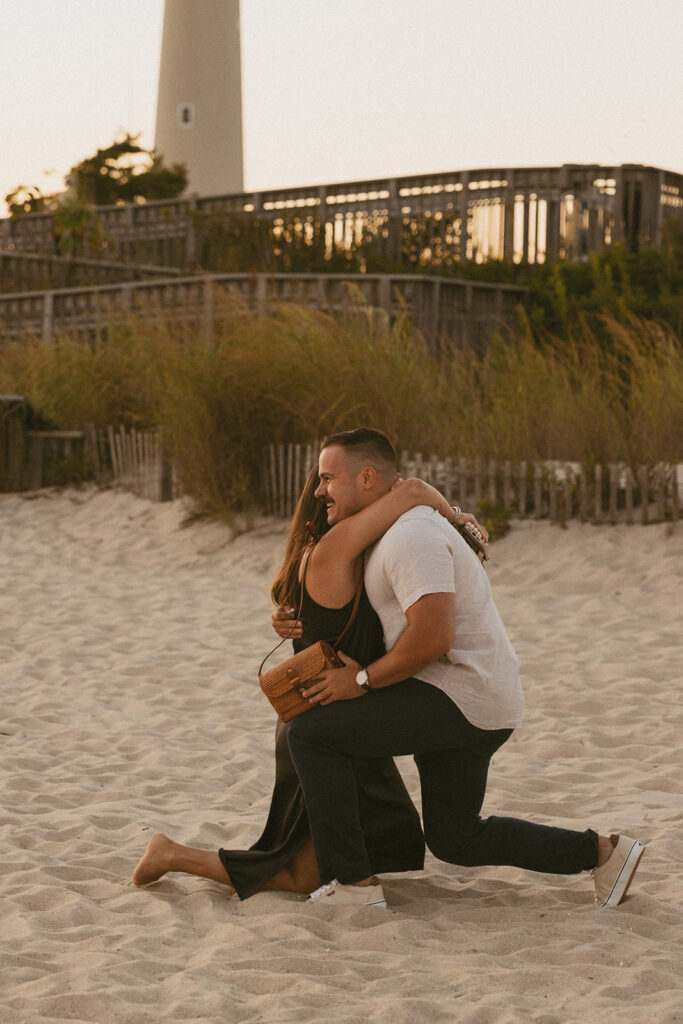 Cape May Engagement at the Lighthouse